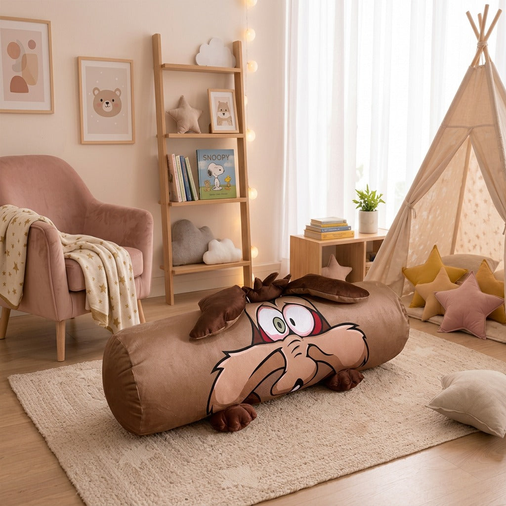 Almohada tubular decorativa de piel de durazno, 100 cm