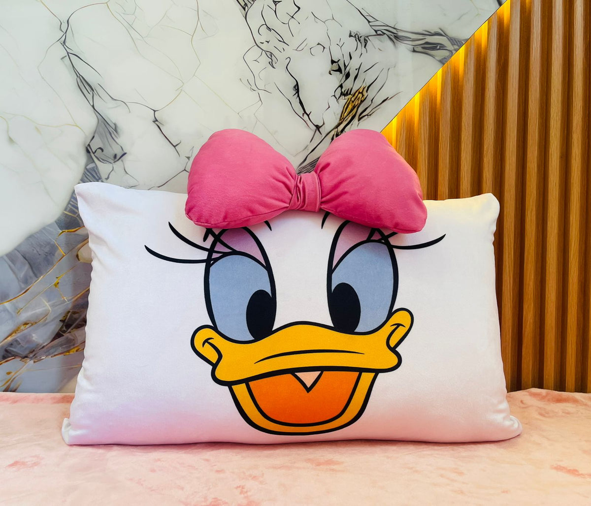 Almohada grande decorativa de piel de durazno hipoalergénica